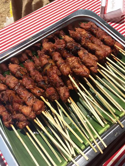 A fresh batch of Sate Babi, hot off the grill and ready to be packed for delivery. I always make sure to have plenty restocked for food events because they sell out so fast!