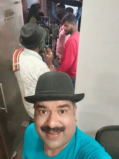 Behind the scenes of the movie 'First Night with Devva'.