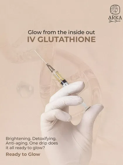 This image shows the preparation of our IV Glutathione drip. We ensure every treatment is administered with the highest standards of safety and hygiene, so you can relax and enjoy your journey to brighter skin.