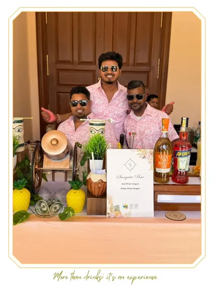 The team behind our fun and festive Sangria Bar, ready to bring the brunch vibes to life.