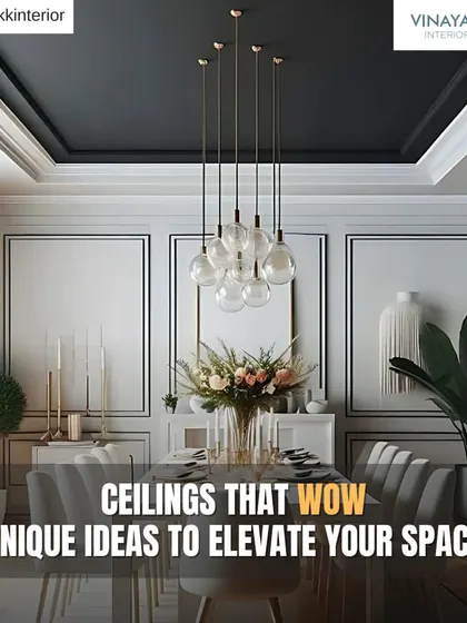 Don't forget to look up! Your ceiling is a fifth wall that can add immense character to a room. This collection showcases unique ceiling ideas to elevate your space.