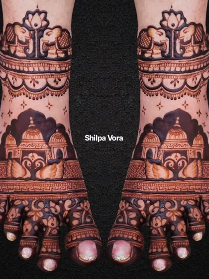 The same design on a black background, emphasizing the bold lines and intricate patterns.