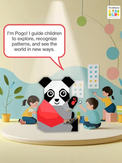 Meet Pogo. This mascot guides children to explore, recognize patterns, and see the world in new ways. Pogo represents the spirit of curiosity and discovery that we foster in every science experiment and creative project.