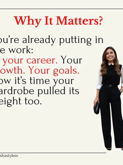 You're already putting in the work in your career. Now it's time your wardrobe pulled its weight too.