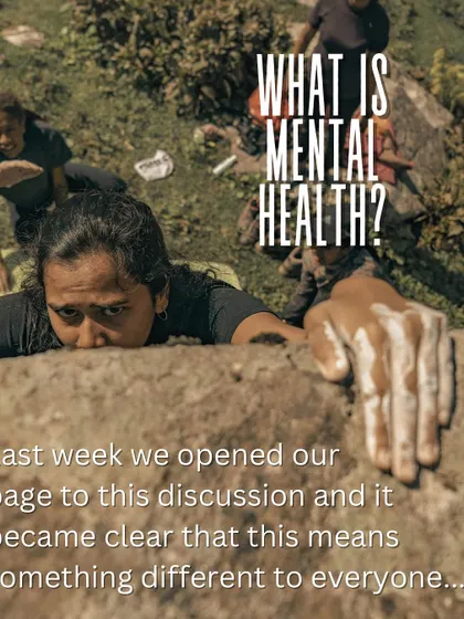 "What is mental health?" We started a discussion on our page and found it means something different to everyone. Our community is a safe space to explore these topics.