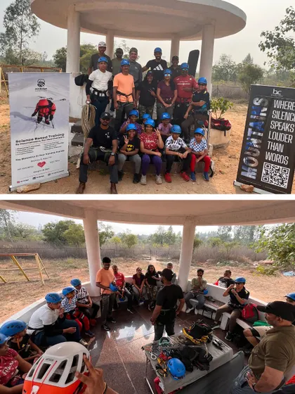 A collage from our inaugural "Trail to Summits" workshop in Hyderabad. We bring together a community of explorers to learn, share stories, and build friendships.