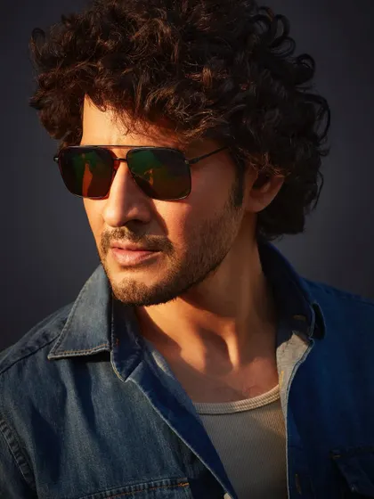 When the light is gold, a true star shines. This portrait of Mahesh Babu was taken during a moment of perfect evening light, creating a warm, cinematic glow that highlights his features.