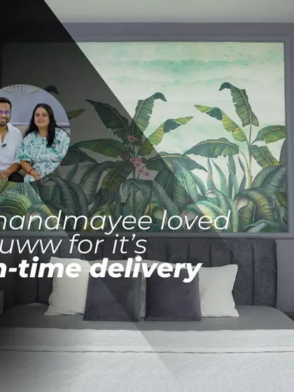 Anandmayee was particularly impressed with the on-time delivery of her project. This visual testimonial emphasizes my commitment to project timelines.