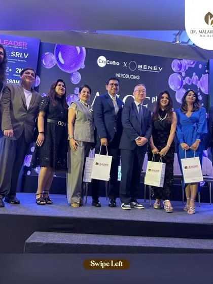 The full panel and team at the exosome launch. I am excited to offer customized treatment plans with this technology at my clinic to meet your unique needs.