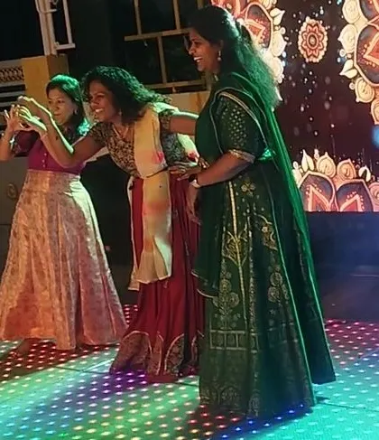 Ladies taking over the dance floor. Our events are a space for everyone to feel comfortable and have fun, dancing the night away with friends.