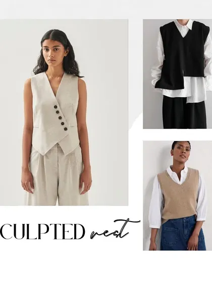 A sculpted vest is a great layering piece. It adds structure and sophistication to your winter wardrobe. You can wear it over a shirt for a polished look or a sweater for extra warmth.