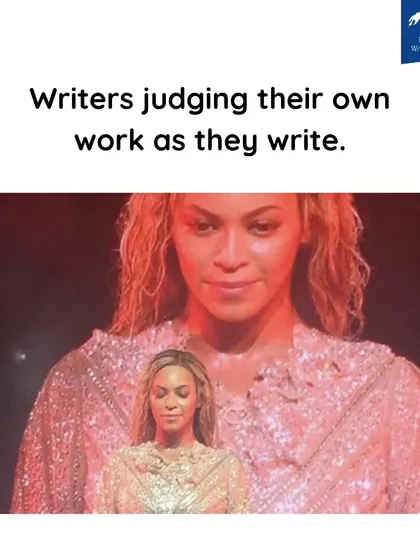 We've all been there. The inner critic is always the loudest. A little writing humor for our community.