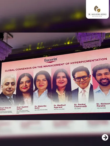 The panel of national and international faculty for the Eucerin Global Consensus on hyperpigmentation. Sharing the stage with such an esteemed group was a rewarding experience.