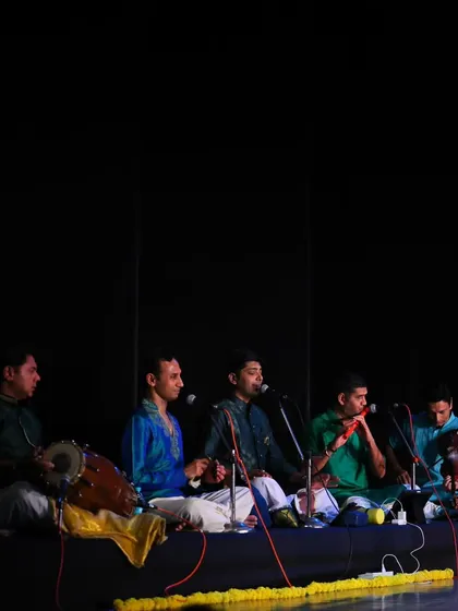 The live orchestra is the backbone of any traditional Bharatanatyam performance. I am deeply grateful to the talented musicians who collaborate with me and my students, enriching every performance with their artistry.