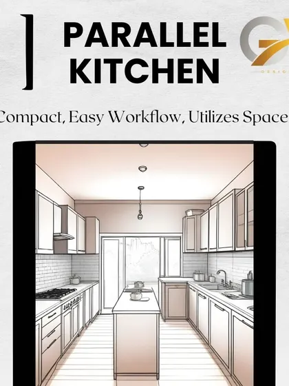A duplicate of ID 33, reinforcing the parallel kitchen layout.