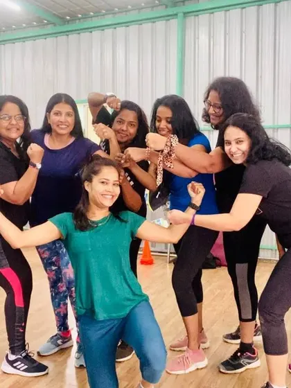 Girls Power. A fun, strong pose with my squad. We empower each other to be our best and strongest selves.