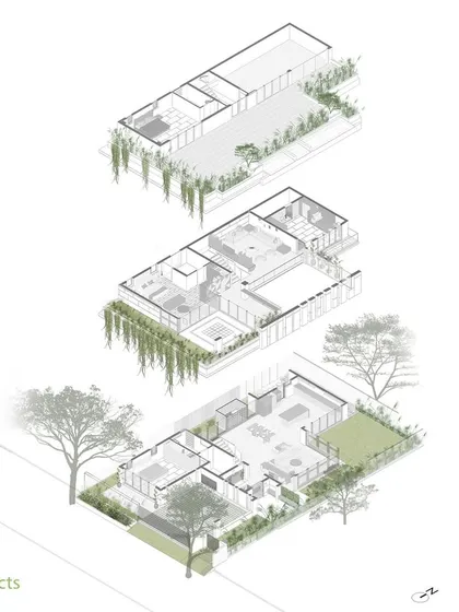 A duplicate of the exploded isometric floor plan.