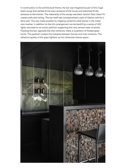 A thank you to Volume Zero for their feature on the Vaulted Haus bar, detailing its materiality and design concept.