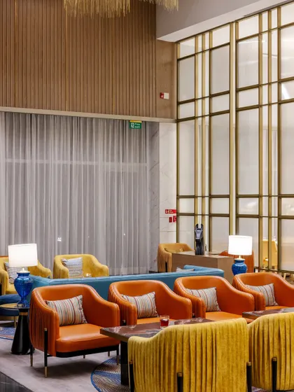 Additional media from the Holiday Inn, Lucknow project. These visuals provide further insight into the design of the lounges, dining areas, guest rooms, and other public spaces, highlighting our commitment to creating a cohesive and culturally resonant hospitality experience.