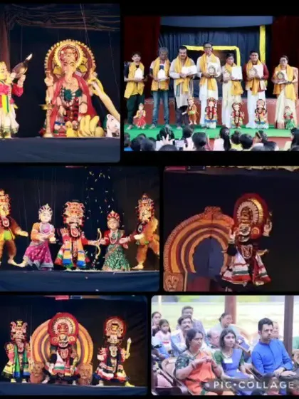 More vibrant scenes from the festival, showing the colourful costumes and expressive faces of the puppets that tell stories from our mythology and folklore.