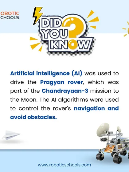 AI was used to drive the Pragyan rover on the Moon during the Chandrayaan-3 mission. We explain how AI algorithms controlled the rover's navigation and helped it avoid obstacles.