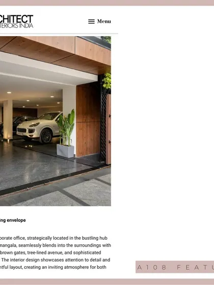 Even the entrance and parking area were designed to be part of an inviting and cohesive architectural experience, as noted in this feature.