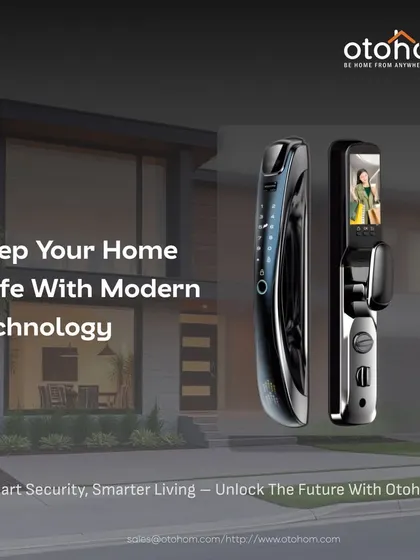 Keep your home safe with modern technology. Our smart locks, featuring built-in cameras, allow you to see who is at your door and grant access remotely, unlocking the future of smart security.