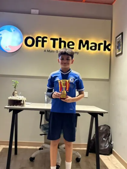Congratulations to Rudra, the champion of our CS Tennis Academy Inter-Yellow Batch League at Off The Mark.