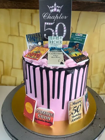 This one was for a book lover turning 50. I recreated the covers of her favorite novels as edible prints, turning her personal library into a delicious masterpiece. It’s a great example of how I can tell your unique story through a custom cake design.