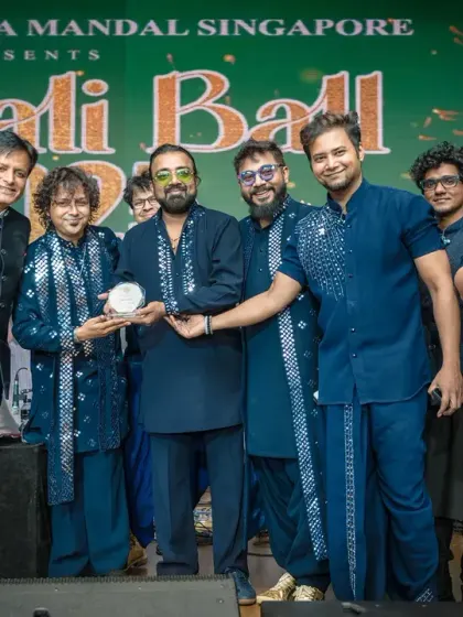 Humbled to receive an award at the Marwari Mitra Mandal Diwali Ball in Singapore. It was an honor to be part of such a prestigious event.