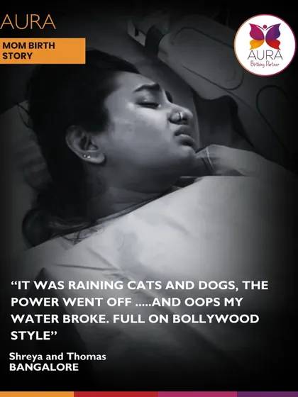A powerful image from Shreya's labor, capturing the intensity of the moment. Her story is a beautiful reminder of what real partnership looks like: strong, supportive, and empowered.