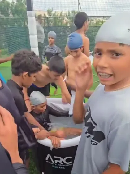 A closer look at the ice bath recovery session. Teaching young athletes about proper recovery techniques is vital for a long and healthy career.