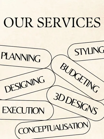 We offer a full suite of services to cover every aspect of your project. From initial planning and conceptualization to budgeting, 3D design, execution, and final styling, we manage it all.