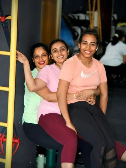 Health first, hustle second. Having fun with my clients after a tough session. We are a community that supports each other's health and wellness goals.