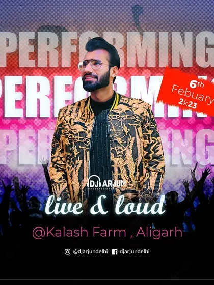 Performing in Aligarh for a large-scale event. I have the experience and equipment to handle events of any size.