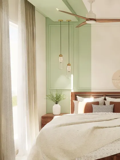 A collection of our bedroom designs, showcasing various styles from modern minimal to ethnic traditional. Each space is crafted to be a unique sanctuary, featuring custom furniture, layered lighting, and thoughtful details.