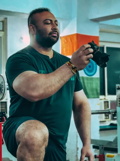 A moment of focus in the gym, my second home.