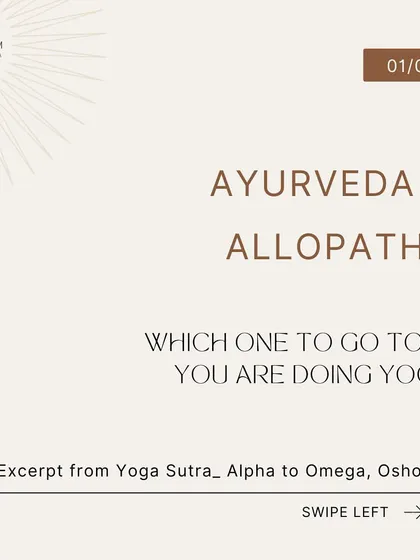 When you are on a yogic path, which system of medicine should you choose? This is an important consideration, as different systems work in fundamentally different ways.