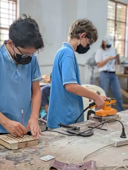 Making is for everyone, and we mean everyone. We love seeing our young makers get focused, solve problems, and work together. These are more than just woodworking skills; they're life skills like patience, collaboration, and the confidence that comes from building something real.