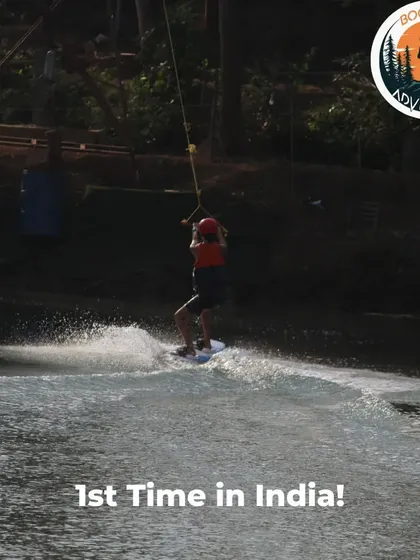 This image highlights our claim as the first facility of its kind in India. We are proud to bring this modern and exciting water sport to the adventure community here.
