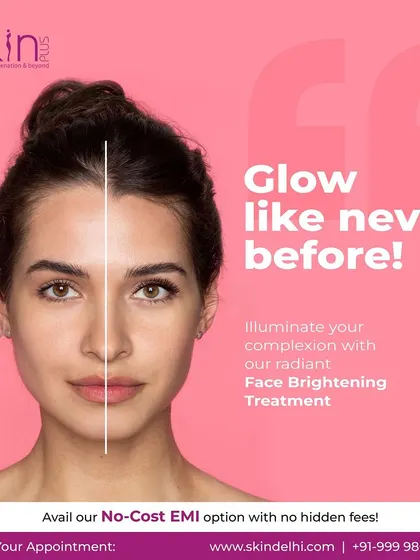 A promotional image for my Face Brightening Treatment, designed to illuminate the complexion and help clients glow with confidence.