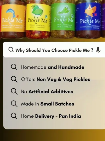 Wondering what makes us different? We are committed to being homemade, offering both veg and non-veg options, using no artificial additives, making everything in small batches, and delivering it all right to your doorstep, anywhere in India.