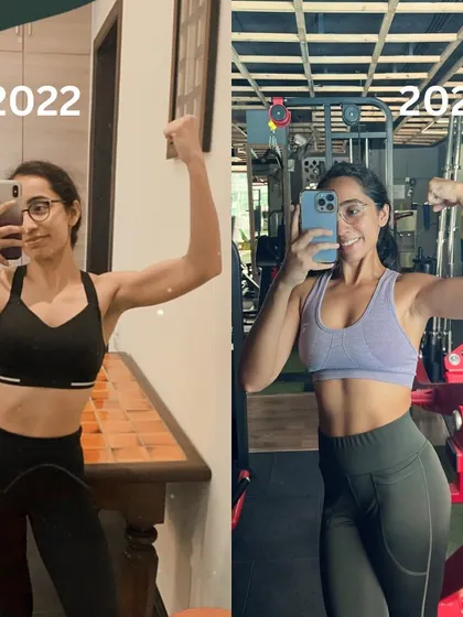 This is the difference two years of consistent effort makes. In 2022, I was just starting to build my foundation. By 2024, I learned to eat more, train smarter, and focus on strength, which completely recomposed my body.