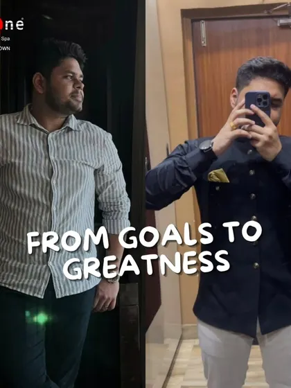 From goals to greatness. This member's transformation is visible not just in his physique but also in his confident posture and style.
