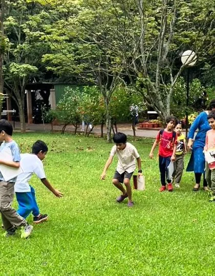A collection of moments from our various hands-on science activities, showing children deeply engaged in learning through doing.