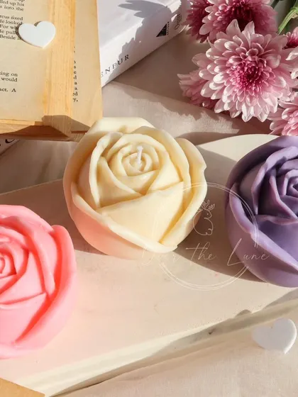 Another shot of my pastel rose candles. They are perfect for adding a soft, romantic touch to your decor.