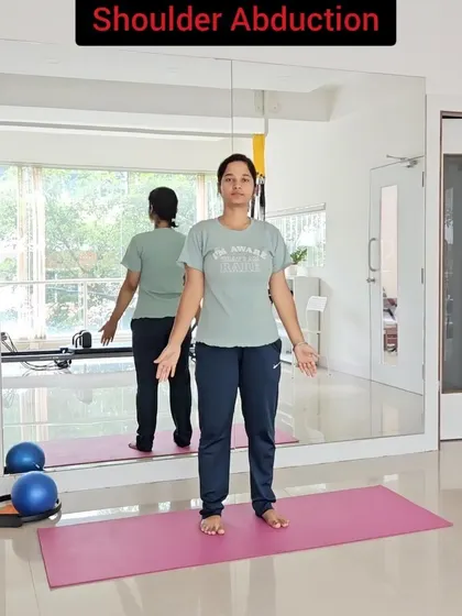 Simple range of motion exercises like shoulder abduction help maintain joint mobility for clients with Parkinson's.