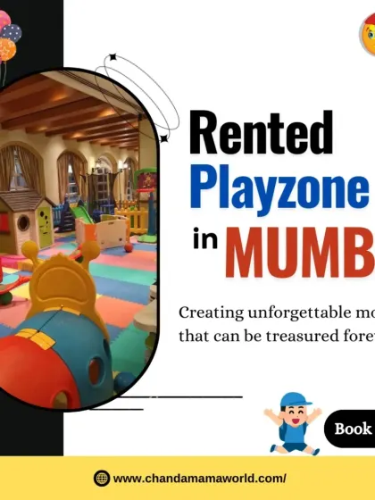 A classic indoor playzone in a spacious room, featuring a caterpillar climber, a playhouse, and a rocking toy. This setup is perfect for toddlers and younger children, providing safe and engaging activities.