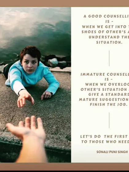 Good counseling is about stepping into the other person's shoes to truly understand their situation. I don't offer standard, one-size-fits-all advice. I offer deep empathy and personalized guidance.