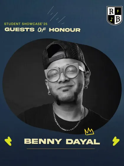 We are beyond excited to welcome the powerhouse vocalist Benny Dayal as a Guest of Honour to our showcase.